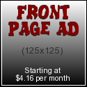 Front page AD (125x125) from $4.16 per month